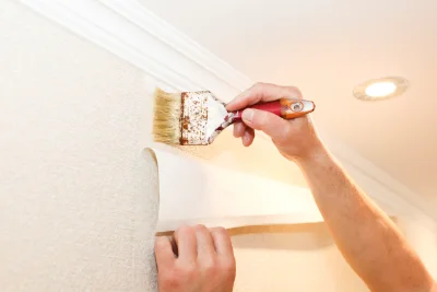 Pose de papier peint à Montpothier — revêtements muraux et toiles de verre